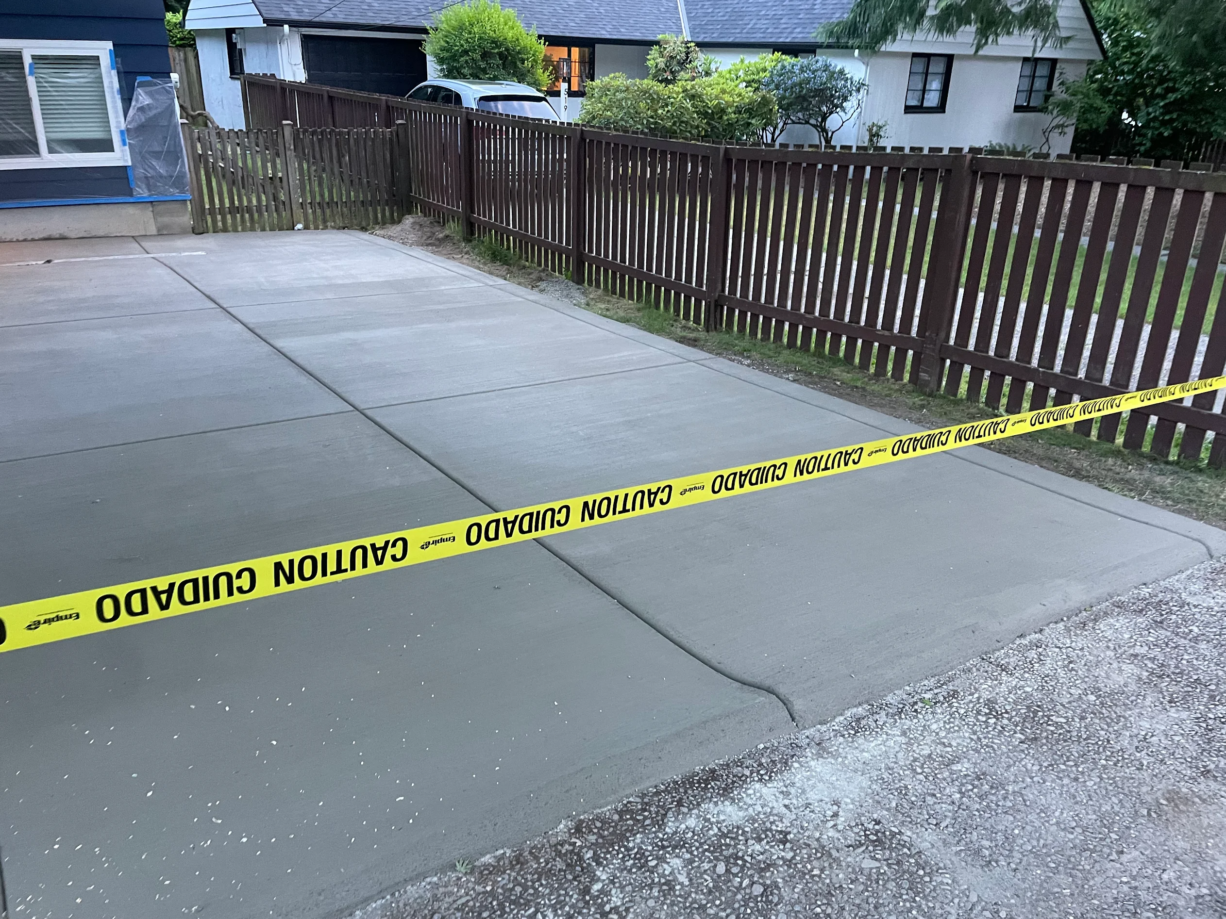 Covered Driveway Slab
